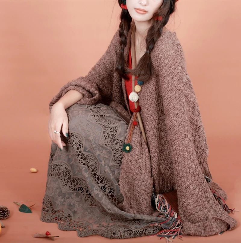 2018 Autumn Casual Wear Indian Women Crochet Flower Cardigan Mori Girl Flare Sleeve Loose Hippie Boho Sweater Knitted Cardigan
2018 Autumn Casual Wear Indian Women Crochet Flower Cardigan Mori Girl Flare Sleeve Loose Hippie Boho Sweater Knitted Cardigan