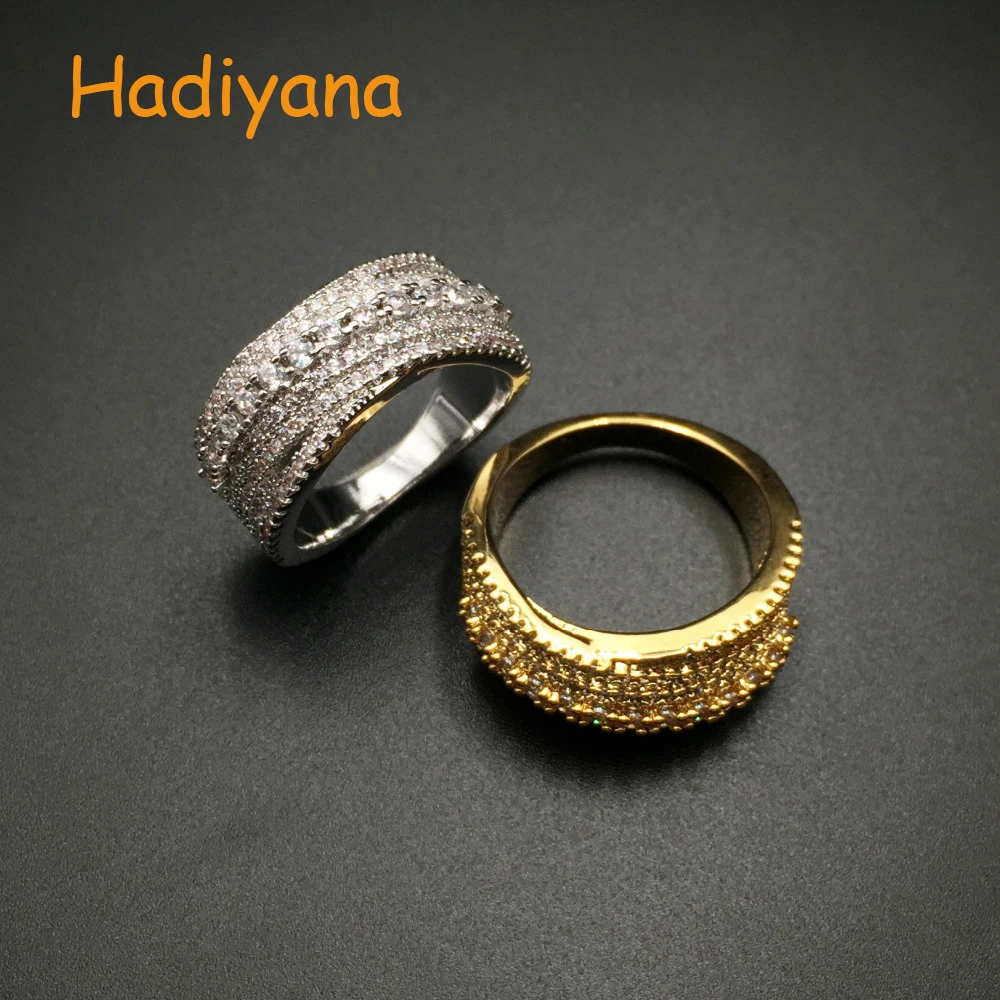 HADIYANA Classic Sparkling Cubic Zirconia Irregular Trendy Finger Ring for Women Perfect Prom Dinner Party Sliver Gold CP361
HADIYANA Classic Sparkling Cubic Zirconia Irregular Trendy Finger Ring for Women Perfect Prom Dinner Party Sliver Gold CP361