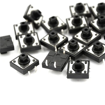 

Wholesale 20PCS TC-1212T 12x12x7.3 Mm Tact Tactile Push Button Momentary PCB Switch 24V 50mA Switches