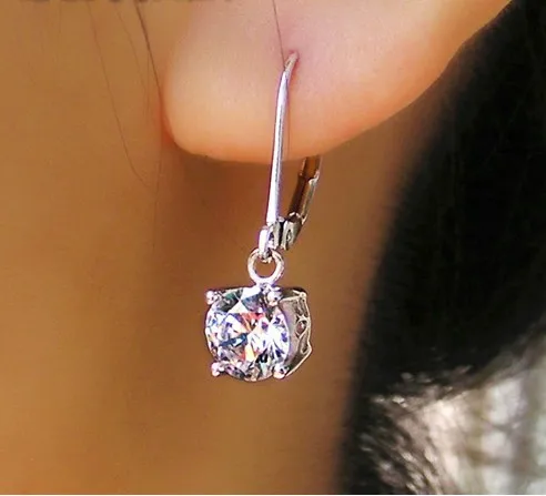 1CT/ Piece Excellent SONA Simulate Diamond Drop Earrings Genuine Sterling Silver Female Earrings Fabulous 18K White Gold Plated
1CT/ Piece Excellent SONA Simulate Diamond Drop Earrings Genuine Sterling Silver Female Earrings Fabulous 18K White Gold Plated