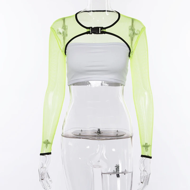 2019 Summer Women Ladies Long Sleeve Green Mesh Sheer Tee Tops Sexy Party Crop Tops Cover Up T-shirts Club Clothes
2019 Summer Women Ladies Long Sleeve Green Mesh Sheer Tee Tops Sexy Party Crop Tops Cover Up T-shirts Club Clothes