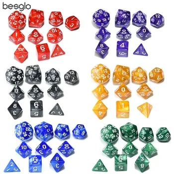 10pcs/set Polyhedral Dice Set Game Dice for Dungeons and Dragons RPG MTG Math Teaching D4 D6 D8 D10 D% D12 D20
10pcs/set Polyhedral Dice Set Game Dice for Dungeons and Dragons RPG MTG Math Teaching D4 D6 D8 D10 D% D12 D20
