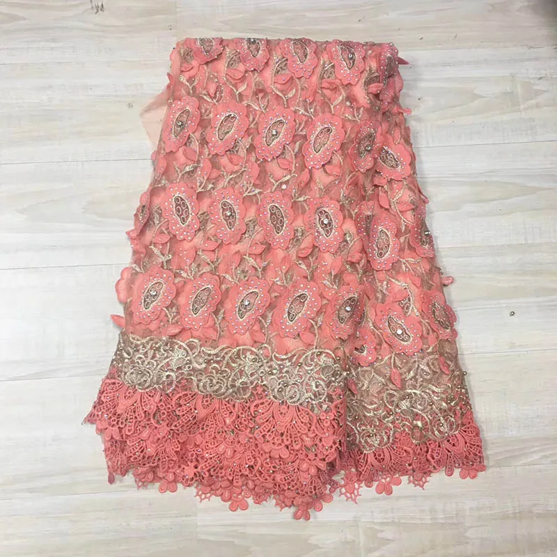 2020 Latest Peach Color French Africa Lace Fabric High Quality African Embroidered Tulle Lace Fabric For Appliqued Wedding Dress
2020 Latest Peach Color French Africa Lace Fabric High Quality African Embroidered Tulle Lace Fabric For Appliqued Wedding Dress