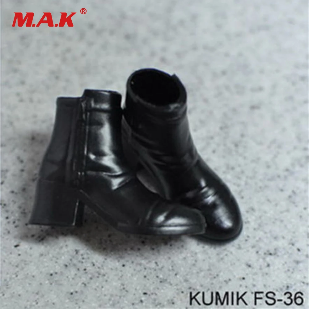 1//6 Scale Action Figures High Heel Shoes Ankle Boots for 12/'/' Female Coffee