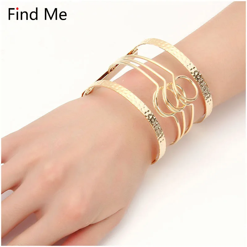 Find Me 2019 Couple Vintage color punk Wide Smooth Punk Cuff Bracelet Women Adjustable Maxi Bracelets & Bangles Fashion Jewelry
Find Me 2019 Couple Vintage color punk Wide Smooth Punk Cuff Bracelet Women Adjustable Maxi Bracelets & Bangles Fashion Jewelry