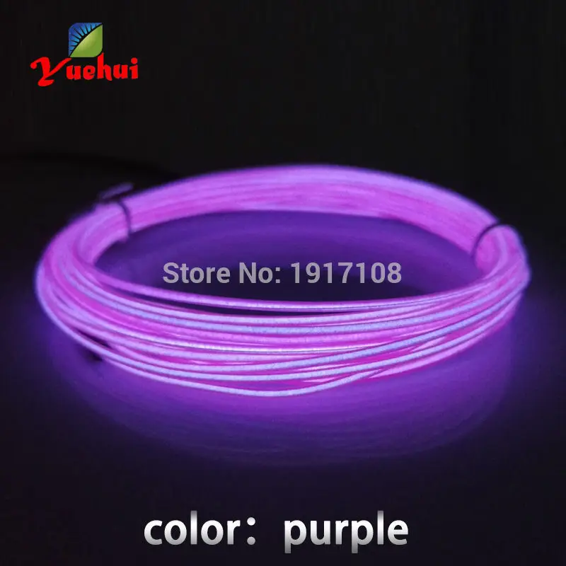 1.3mm 1Meter 4pcs EL wire electroluminescent wire light flexible LED neon cold light For clothes toys/craft Glow Party Supplies 32