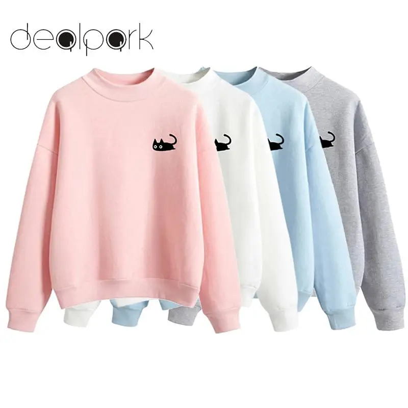 Korean Fashion sweatshirt female Casual Coat Women Autumn Cat Print Hoodies tunics O-neck Long Sleeves Pullover Top Streetwear
Korean Fashion sweatshirt female Casual Coat Women Autumn Cat Print Hoodies tunics O-neck Long Sleeves Pullover Top Streetwear