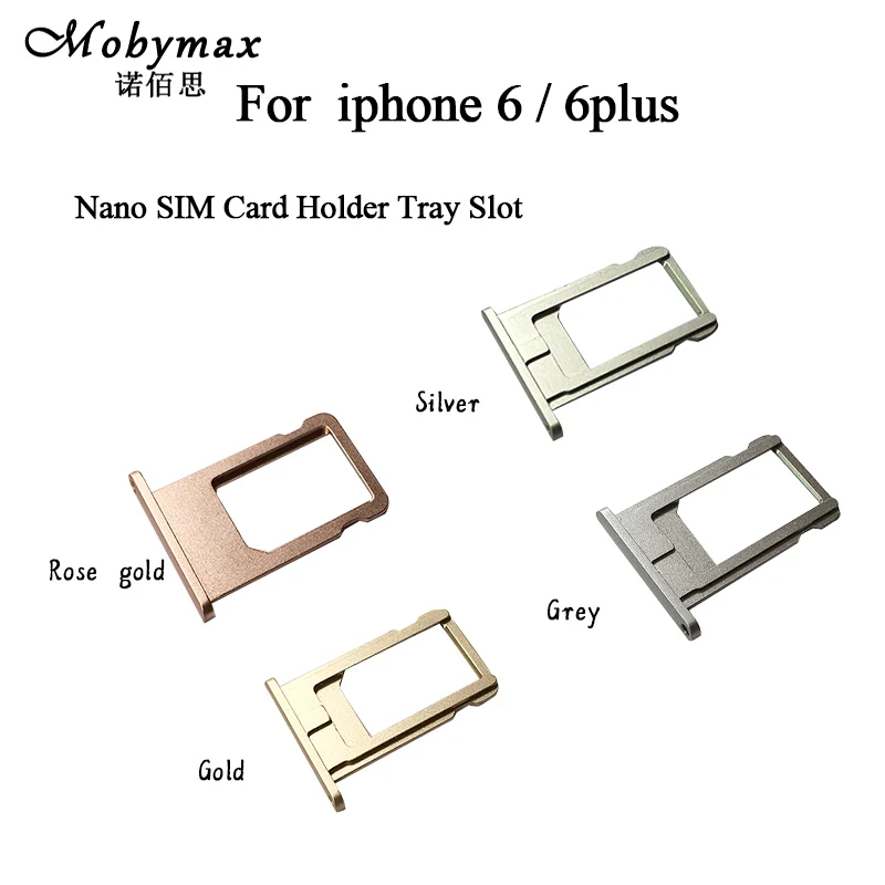 

Nano SIM Card Tray Holder For iPhone 6 6s Plus Grey Silver Gold Rose Gold Sim Tray Holder Repair for iPhone6 6plus Replacement