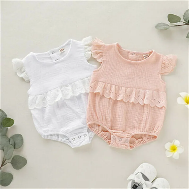 2019 New Summer Baby Girls Rompers Newborn Kids Baby Girls Ruffles Cotton Jumpsuit Clothes Fly Sleeve Lace Solid Jumpsuits 0-18M
2019 New Summer Baby Girls Rompers Newborn Kids Baby Girls Ruffles Cotton Jumpsuit Clothes Fly Sleeve Lace Solid Jumpsuits 0-18M