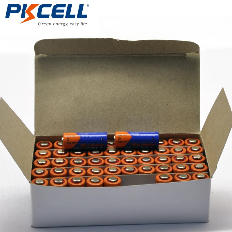 50 x PKCELL 23A 12V Battery A23 MN21 23AE L1028 MS21 V23GA VR22 N Alkaline Battery Batteries
50 x PKCELL 23A 12V Battery A23 MN21 23AE L1028 MS21 V23GA VR22 N Alkaline Battery Batteries