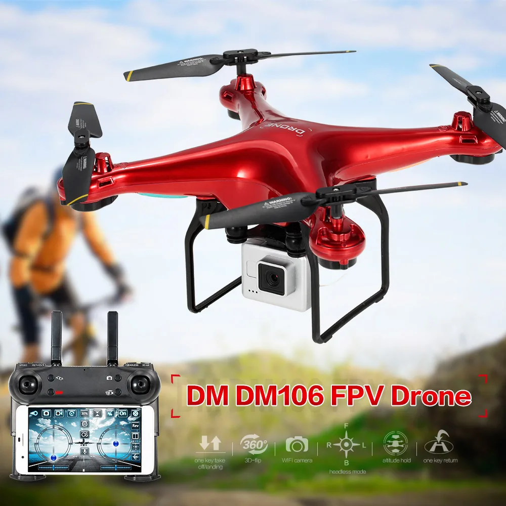 Remote Control Drone With Camera WIFI FPV RC Quadcopter with 720P 200W Camera Altitude Hold Helicopter
Remote Control Drone With Camera WIFI FPV RC Quadcopter with 720P 200W Camera Altitude Hold Helicopter