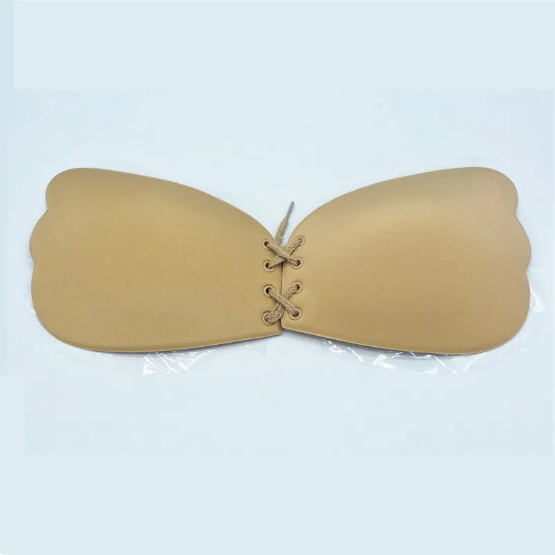 Sexy Strapless Invisible Bra Women Backless Self Adhesive Invisible Bra Push Up Chest Paste Bandage Silicone Solid Bra 5AD41 10