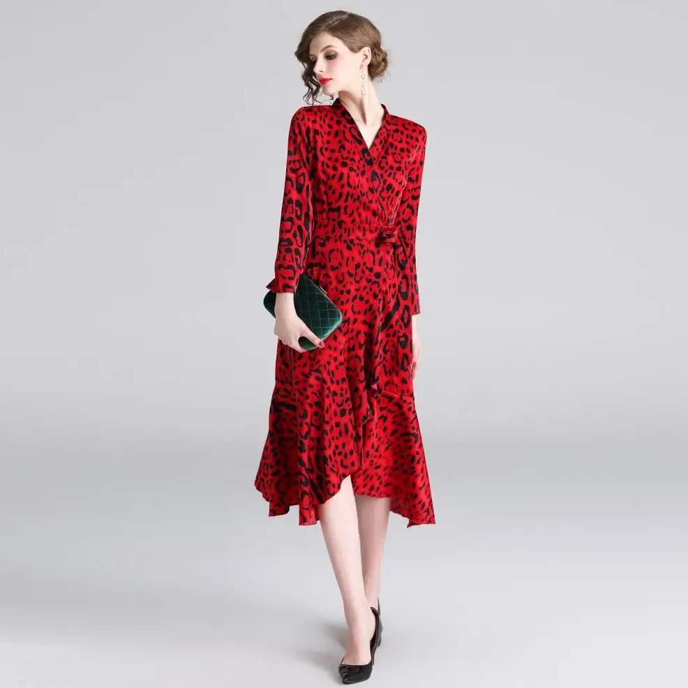 long in Europe and the United States women's clothing foreign trade dress red leopard print dress v-neck cultivate one's
long in Europe and the United States women's clothing foreign trade dress red leopard print dress v-neck cultivate one's