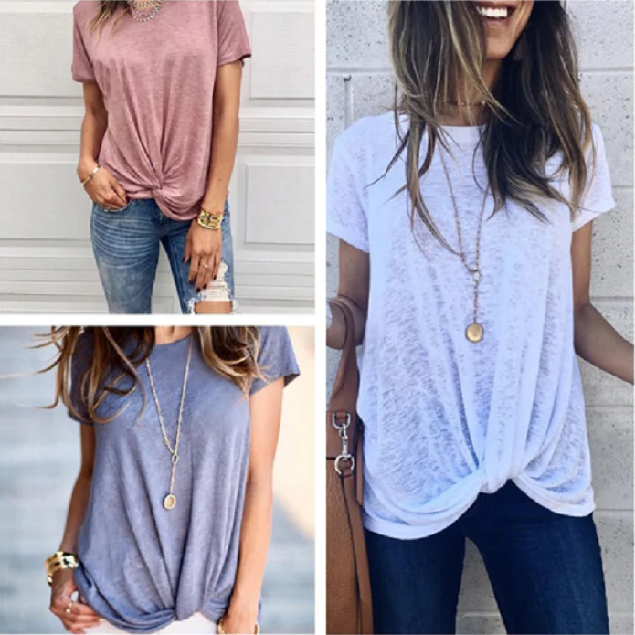 Summer Women Short Sleeve O Neck White T-Shirt Top Solid Casual Loose Cotton Tees Ladies Fashion Irregular Crossover tee shirts
Summer Women Short Sleeve O Neck White T-Shirt Top Solid Casual Loose Cotton Tees Ladies Fashion Irregular Crossover tee shirts