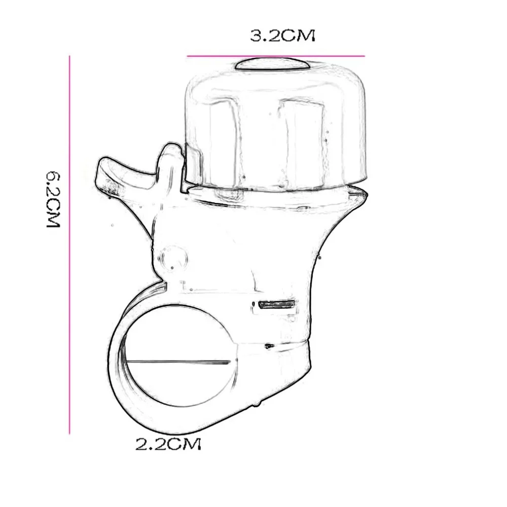 Aluminum Mini Size Bike Bells Suitable for Folding Bike MTB Bicycle Horn Loud Sound Bike Accessories Bell Ring