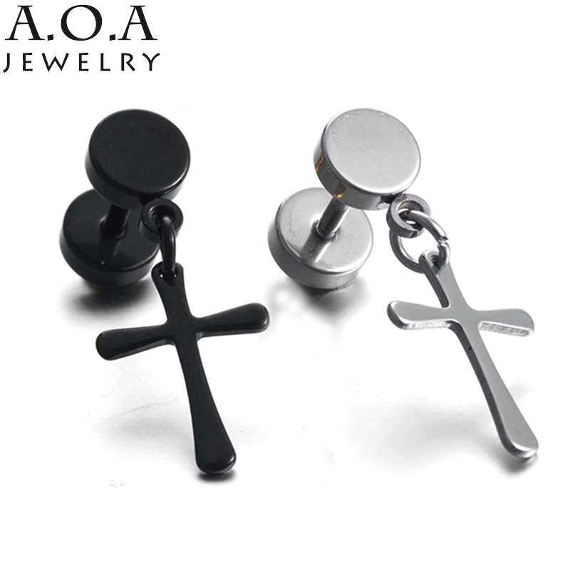 Hip-Hop Suspension Cross Stud Earrings Luxury Stainless Steel Religious Christian Earrings For Party
Hip-Hop Suspension Cross Stud Earrings Luxury Stainless Steel Religious Christian Earrings For Party