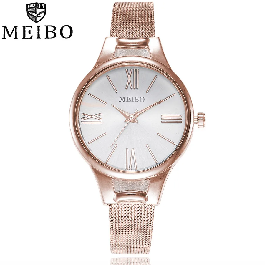 MEIBO Clock Women Watches Casual Quartz Stainless Steel New Strap Watch Analog Wrist Watch relogio feminino dropshipping 533
MEIBO Clock Women Watches Casual Quartz Stainless Steel New Strap Watch Analog Wrist Watch relogio feminino dropshipping 533