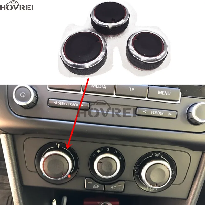 3pcs/set Aluminum Alloy Car AC Knob Air Condition Control Switch Button For Volkswagen polo 2014 2015 2016 Car Styling
3pcs/set Aluminum Alloy Car AC Knob Air Condition Control Switch Button For Volkswagen polo 2014 2015 2016 Car Styling