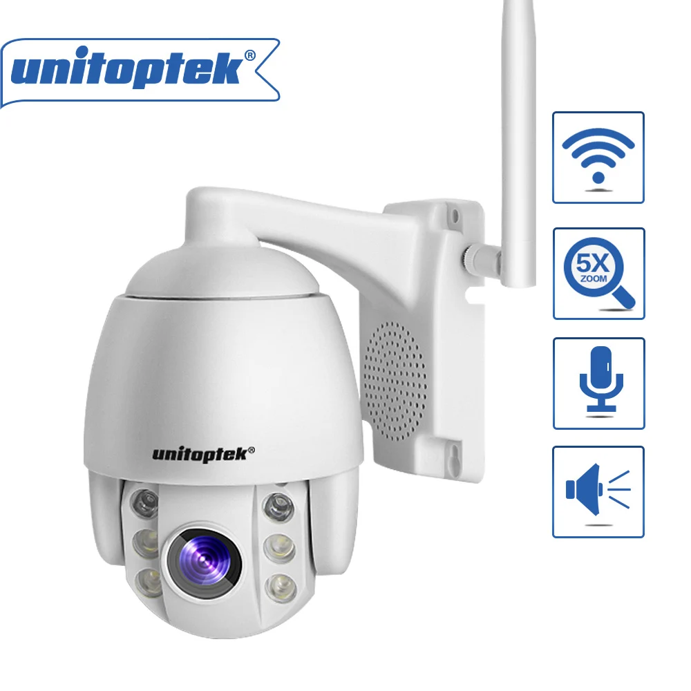 1080P Super Mini Wireless WiFi PTZ IP Camera Outdoor 5X Zoom / 4mm Fixed Lens Speed Dome Cam IR 50m Security Camera IOS Android
1080P Super Mini Wireless WiFi PTZ IP Camera Outdoor 5X Zoom / 4mm Fixed Lens Speed Dome Cam IR 50m Security Camera IOS Android