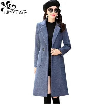 UHYTGF M-3XL Casual Winter Outerwear Middle-aged Women Wool Jacket Double breasted Slim Coats long Woolen Jackets Plus size 920
UHYTGF M-3XL Casual Winter Outerwear Middle-aged Women Wool Jacket Double breasted Slim Coats long Woolen Jackets Plus size 920