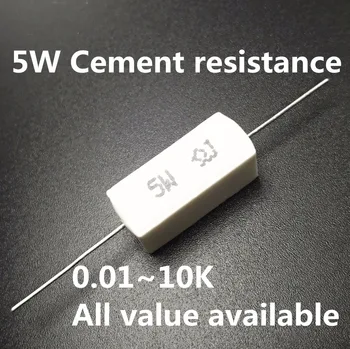 5pcs 5W 39 47 51 56 75 82 100 120 150 ohm 39R 47R 51R 56R 75R 82R 100R 120R 150R Ceramic Cement Power Resistance Resistor 5%
5pcs 5W 39 47 51 56 75 82 100 120 150 ohm 39R 47R 51R 56R 75R 82R 100R 120R 150R Ceramic Cement Power Resistance Resistor 5%