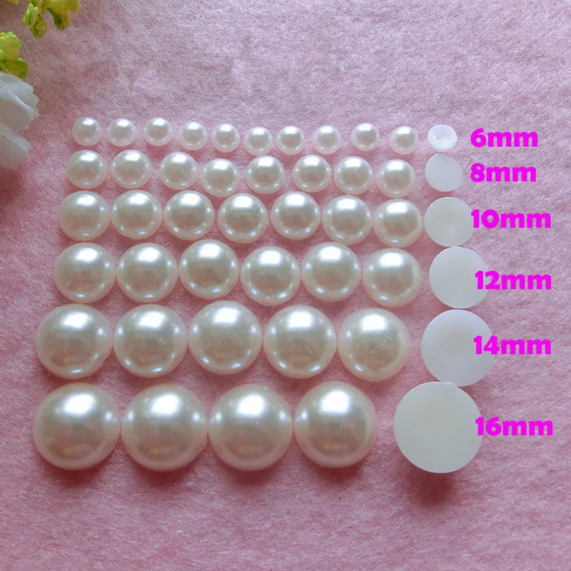 500pcs 6-18mm Ivory color half round flatback ABS imitation pearls For DIY Decoration
500pcs 6-18mm Ivory color half round flatback ABS imitation pearls For DIY Decoration