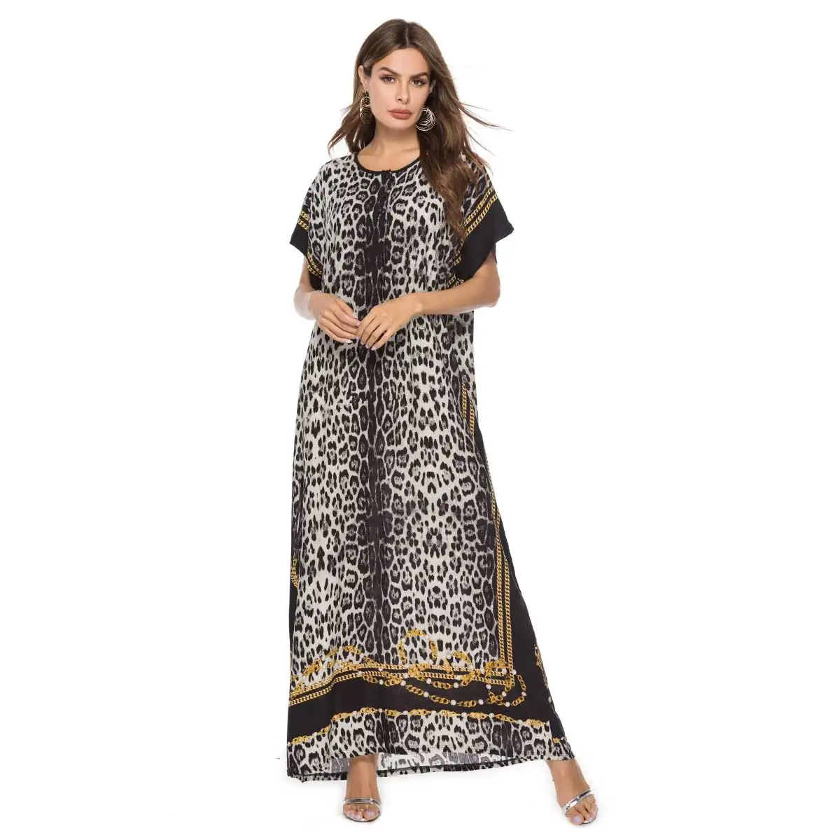 Summer Women Muslim Dress Plus Size Leopard Printed Fashion Islamic Loose Abaya Bohemian Dress Kaftan UAE Ramadan Robe VKDR1676
Summer Women Muslim Dress Plus Size Leopard Printed Fashion Islamic Loose Abaya Bohemian Dress Kaftan UAE Ramadan Robe VKDR1676