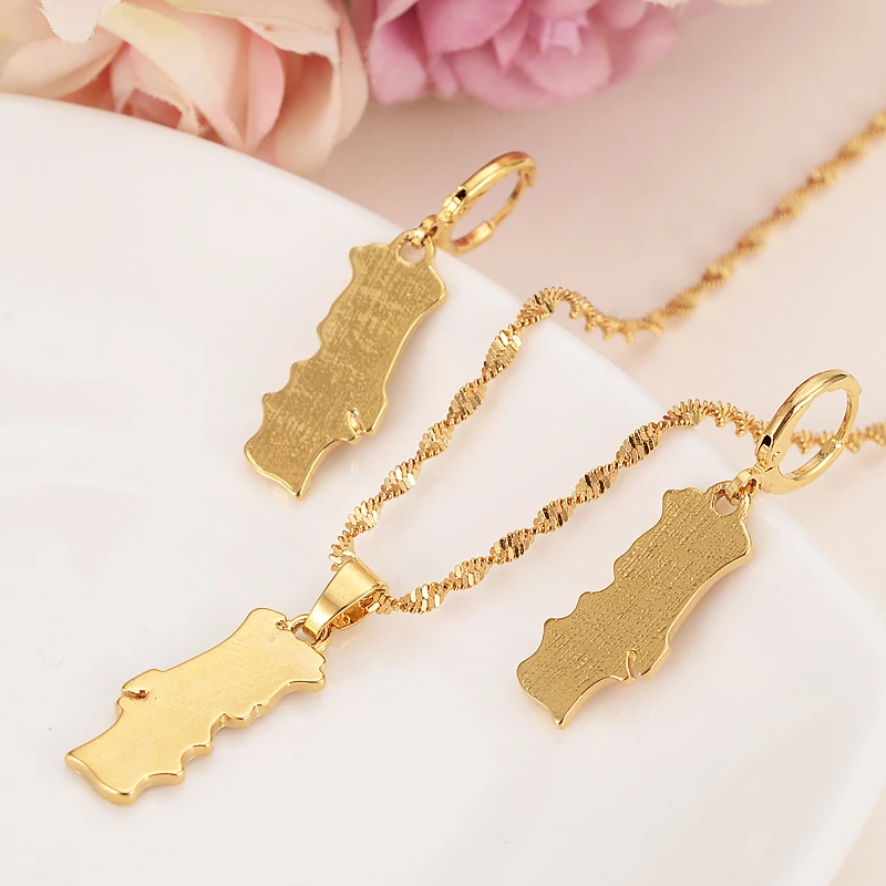 gold Portugal map Jewelry Sets Earring Necklace chain Jewelry Sets for Women girls souvenir wedding bridal gift
gold Portugal map Jewelry Sets Earring Necklace chain Jewelry Sets for Women girls souvenir wedding bridal gift