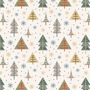 

Laeacco Cartoon Pine Tree Snowflake Pattern Children Photography Backgrounds Customized Photographic Backdrops For Photo Studio