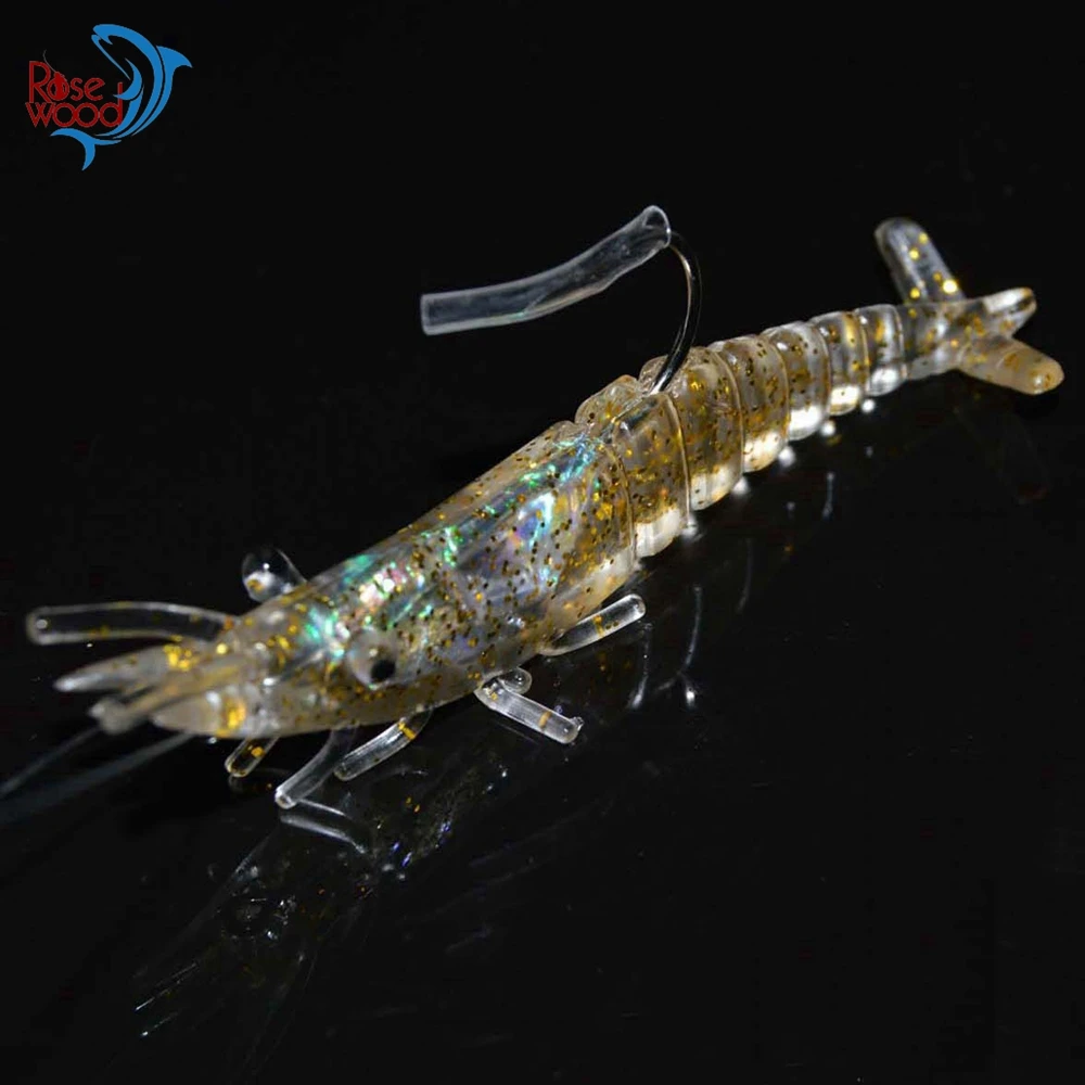 ROSEWOOD 4pcs/Lot Vivid Soft Shrimp Lures Pesca Bionic Artificial Prawn Fishing Bait Sharp Jig Head Hook 3.9inch/10cm 15g
ROSEWOOD 4pcs/Lot Vivid Soft Shrimp Lures Pesca Bionic Artificial Prawn Fishing Bait Sharp Jig Head Hook 3.9inch/10cm 15g