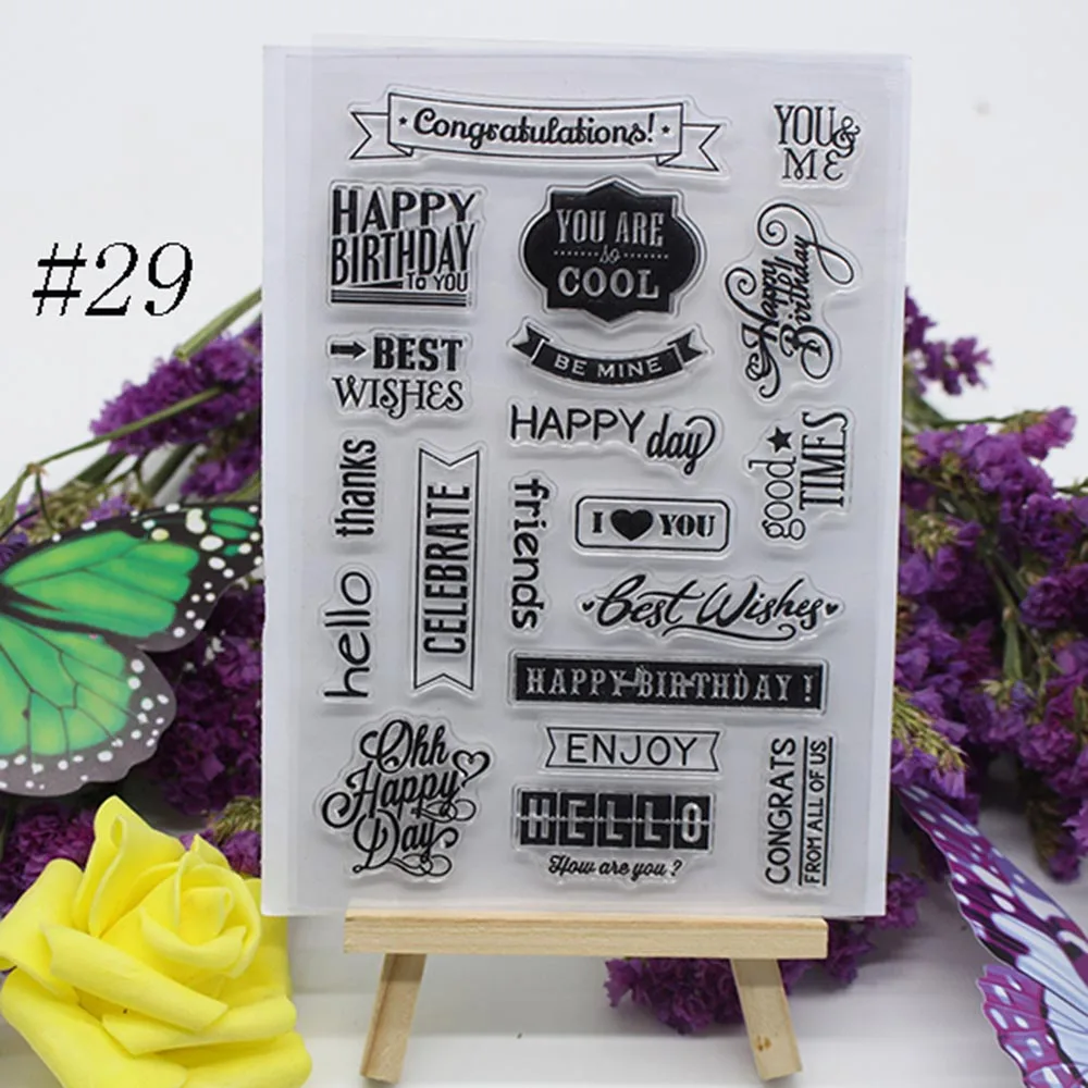 New Arrival 1PC Alphabet Transparent Silicone Clear Rubber Stamp Sheet Cling Scrapbooking DIY Ctue Pattern Decorating Stamps
New Arrival 1PC Alphabet Transparent Silicone Clear Rubber Stamp Sheet Cling Scrapbooking DIY Ctue Pattern Decorating Stamps