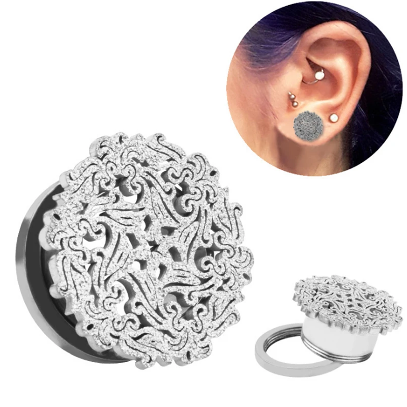 2PCS New Punk Stainless Steel Ear Plugs Tunnels Sexy Body Jewelry Silver Gold Hollow Flower Fashion Piercing Ear Expansions
2PCS New Punk Stainless Steel Ear Plugs Tunnels Sexy Body Jewelry Silver Gold Hollow Flower Fashion Piercing Ear Expansions