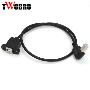 10pcs 30cm 50cm Right Angle USB Type B male to USB B female Printer Panel Mount new Extension Sync Cable Cord
10pcs 30cm 50cm Right Angle USB Type B male to USB B female Printer Panel Mount new Extension Sync Cable Cord