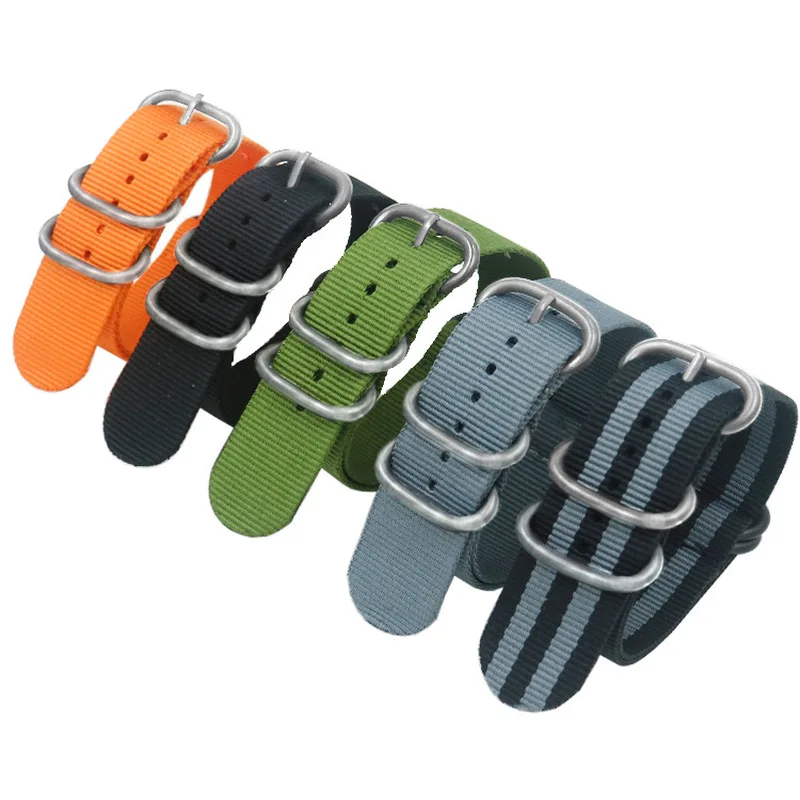 2019 Fashion Nylon Watch Strap NATO Watch Band 5 Loop Nylon Watch Band 20mm 22mm 24mm Striped Men Replacement Watchband
2019 Fashion Nylon Watch Strap NATO Watch Band 5 Loop Nylon Watch Band 20mm 22mm 24mm Striped Men Replacement Watchband