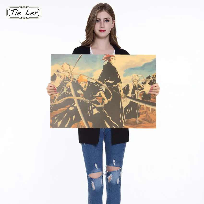 Japanese Bleach Anime Movie Kraft Paper Poster Indoor Decoration Wall Sticker Painting Wallpaper 51.5X36cm
Japanese Bleach Anime Movie Kraft Paper Poster Indoor Decoration Wall Sticker Painting Wallpaper 51.5X36cm
