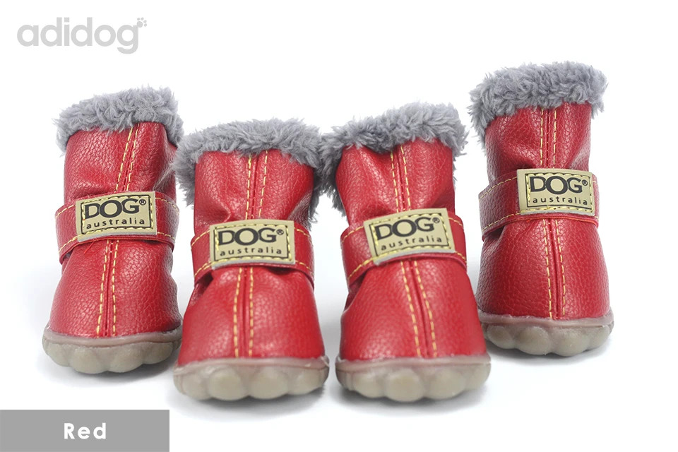 Pet Dog Shoes Winter Super Warm 4pcs set Dogs Boots Cotton Anti Slip XS 2XL Shoes for Small Pet Product ChiHuaHua Waterproof 404