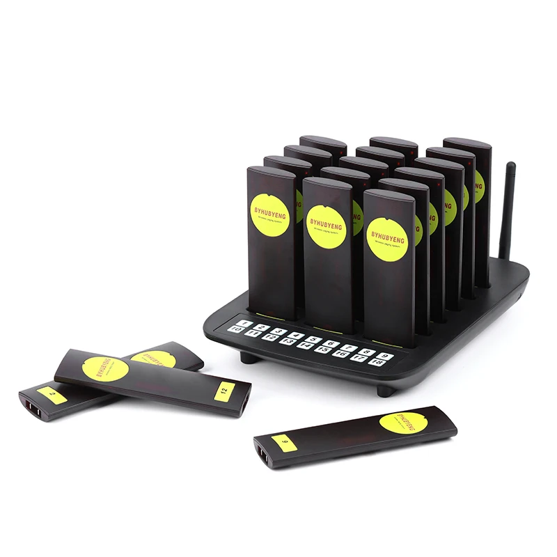 18 Coaster Pagers+1 Keypad Transmitter Pager Restaurant Wireless Calling System 18 Channel Guest Table Calling Queuing System
18 Coaster Pagers+1 Keypad Transmitter Pager Restaurant Wireless Calling System 18 Channel Guest Table Calling Queuing System