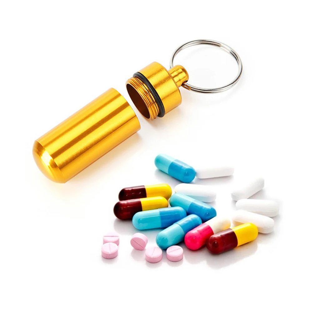 Waterproof Aluminum Metal Pill Box Case Organizer Outdoor Medicine Bottle Key Ring Small First Aid Drug Holder Pill Container
Waterproof Aluminum Metal Pill Box Case Organizer Outdoor Medicine Bottle Key Ring Small First Aid Drug Holder Pill Container