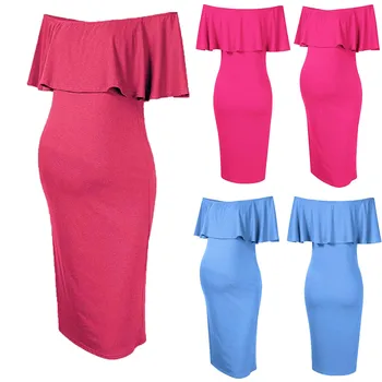 Fashion Womens Pregnants Maternity Dresses Off Shoulder Ruffles Solid Nursing Maternity Gown Pregnancy Dress Ropa Embarazada
Fashion Womens Pregnants Maternity Dresses Off Shoulder Ruffles Solid Nursing Maternity Gown Pregnancy Dress Ropa Embarazada