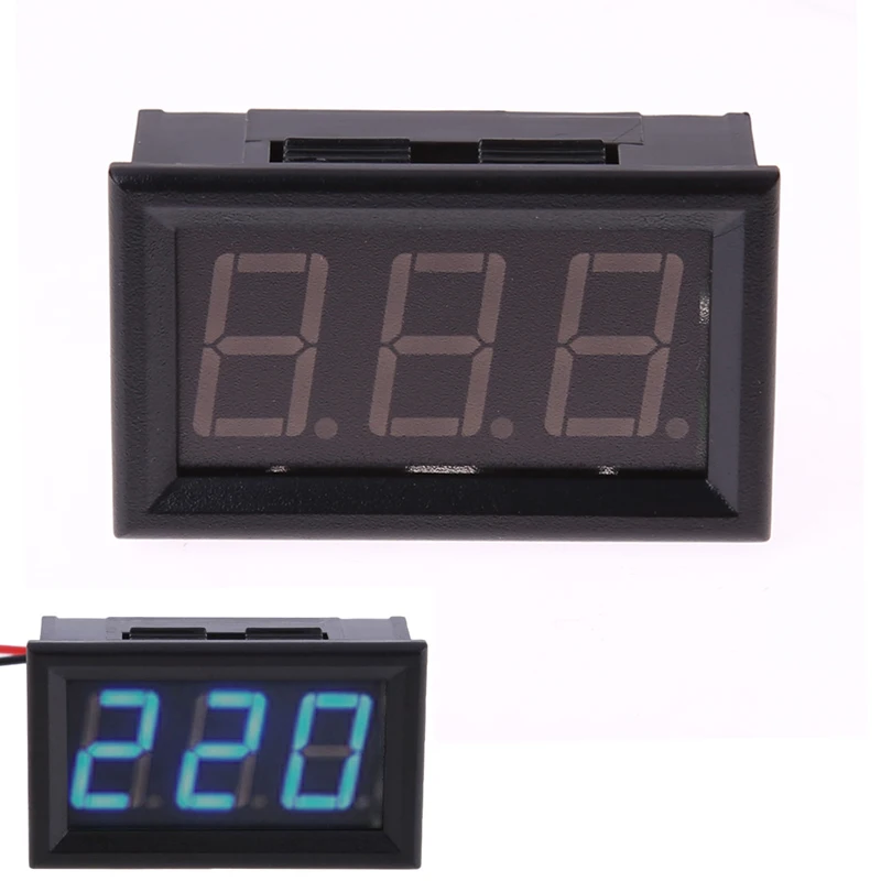 LED Digital Voltmeter Voltage Display w/ 2 Wires AC 30-500V Voltage Meters voltage detector Blue Digit
LED Digital Voltmeter Voltage Display w/ 2 Wires AC 30-500V Voltage Meters voltage detector Blue Digit