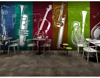 Large 8D Papel Mural Musical Instruments 3D Silk Wallpaper Mural for Rock Bar Coffee KTV Background 3d Photo Mural Wall paper
Large 8D Papel Mural Musical Instruments 3D Silk Wallpaper Mural for Rock Bar Coffee KTV Background 3d Photo Mural Wall paper