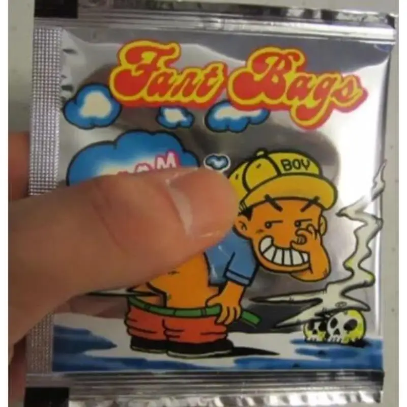 1Pcs gadget Smelly package fart bomb bag April fool's day halloween creative prank bromas stench bag funny gadgets toys
1Pcs gadget Smelly package fart bomb bag April fool's day halloween creative prank bromas stench bag funny gadgets toys