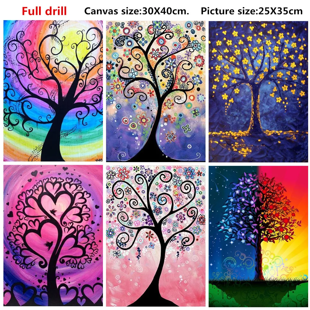 Full Diamond Round Diamond 5D DIY Diamond Painting "Color Tree" Diamond Embroidered Cross-stitch Rhinestone Mosaic Gift
Full Diamond Round Diamond 5D DIY Diamond Painting "Color Tree" Diamond Embroidered Cross-stitch Rhinestone Mosaic Gift