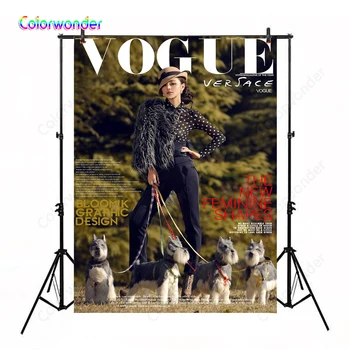 Magazine Cover Photography Background A Stylish Lady with Four Baby Dogs 5x7ft Natural Scennery Backdrops for Photo Booth Decor
Magazine Cover Photography Background A Stylish Lady with Four Baby Dogs 5x7ft Natural Scennery Backdrops for Photo Booth Decor
