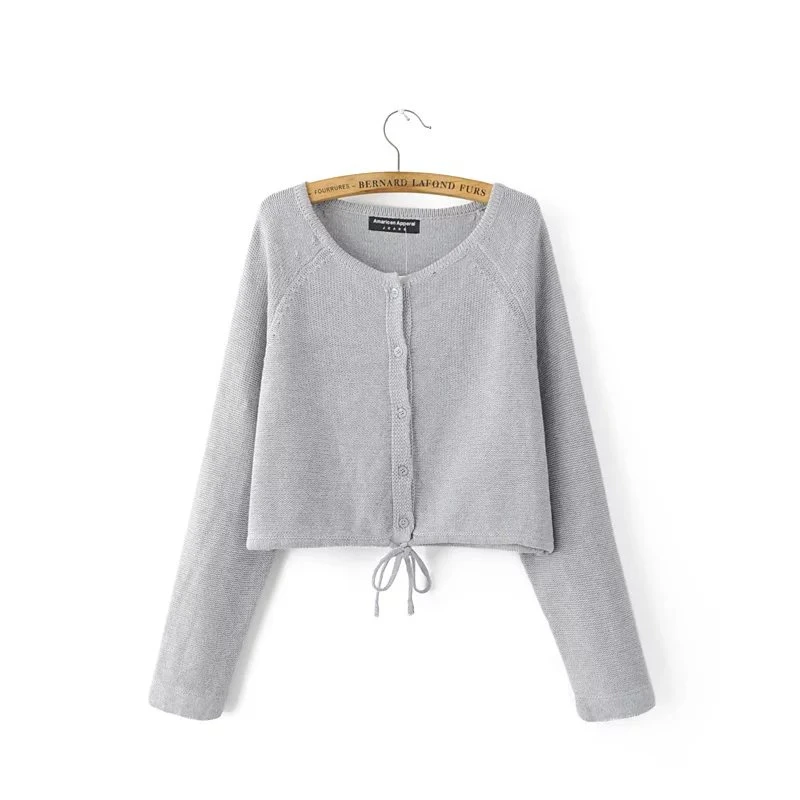 Autumn Fashion Short Sweater Women casual Long Sleeve O-Neck Knitted Cardigan Spring Female Sweaters Tops High Quality
Autumn Fashion Short Sweater Women casual Long Sleeve O-Neck Knitted Cardigan Spring Female Sweaters Tops High Quality