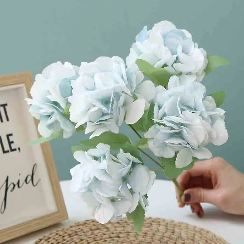 Hydrangea bouquet artificial flower European artificial Fake flower 34 cm height home wedding Christmas decoration
Hydrangea bouquet artificial flower European artificial Fake flower 34 cm height home wedding Christmas decoration