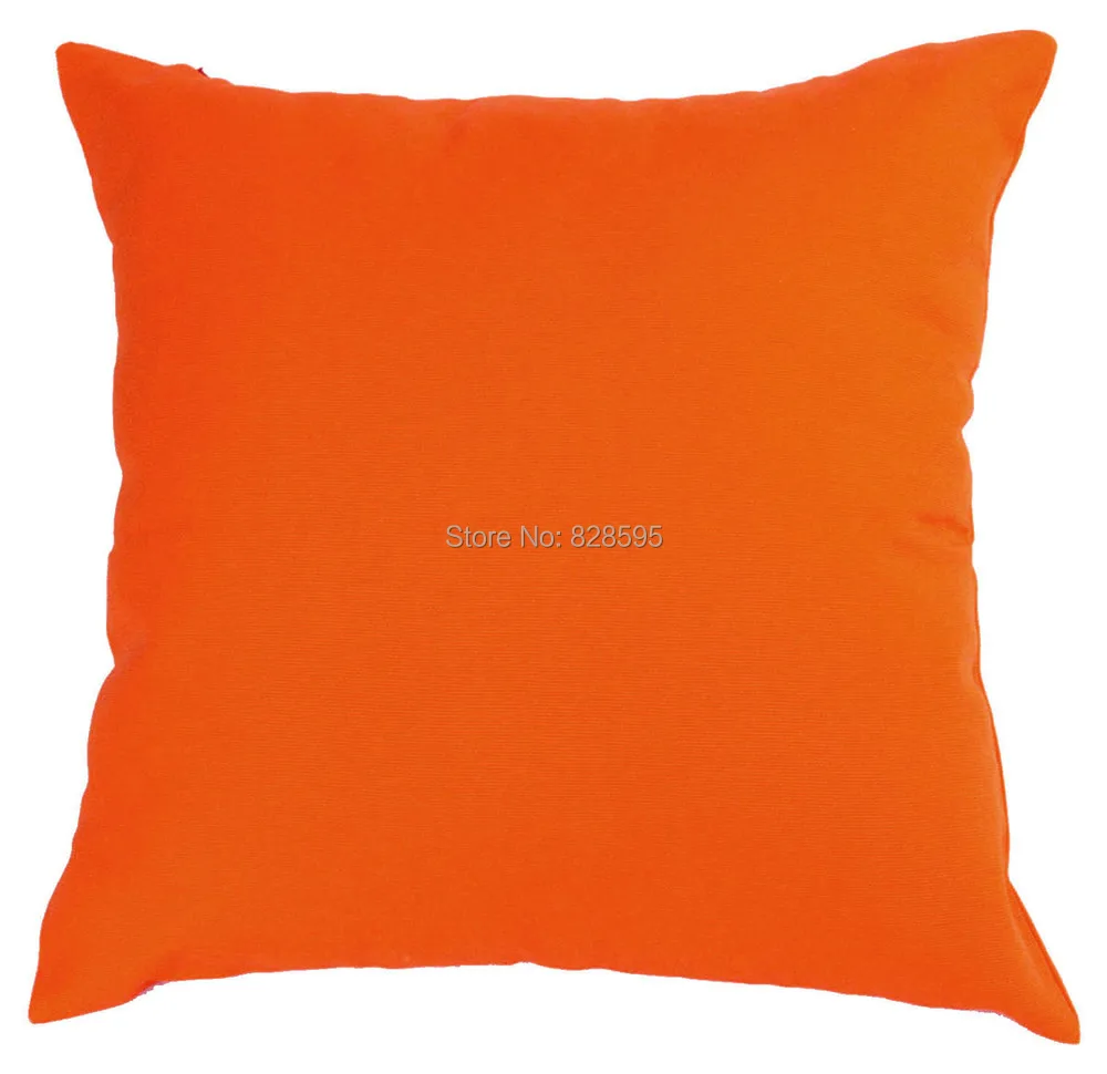 EA297 - 16" x INCH / 40 40CM Plain Solid Orange A grade Cotton Canvas Cushion Cover Pillow Case (1pcs) | Дом и сад