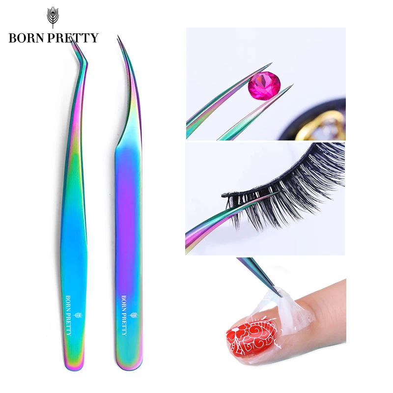 BORN PRETTY Chameleon Colorful Tweezer Rhinestones Picking Tool Stainless Steel Eyebrow Clip Grafting Eyelashes Makeup Tool
BORN PRETTY Chameleon Colorful Tweezer Rhinestones Picking Tool Stainless Steel Eyebrow Clip Grafting Eyelashes Makeup Tool
