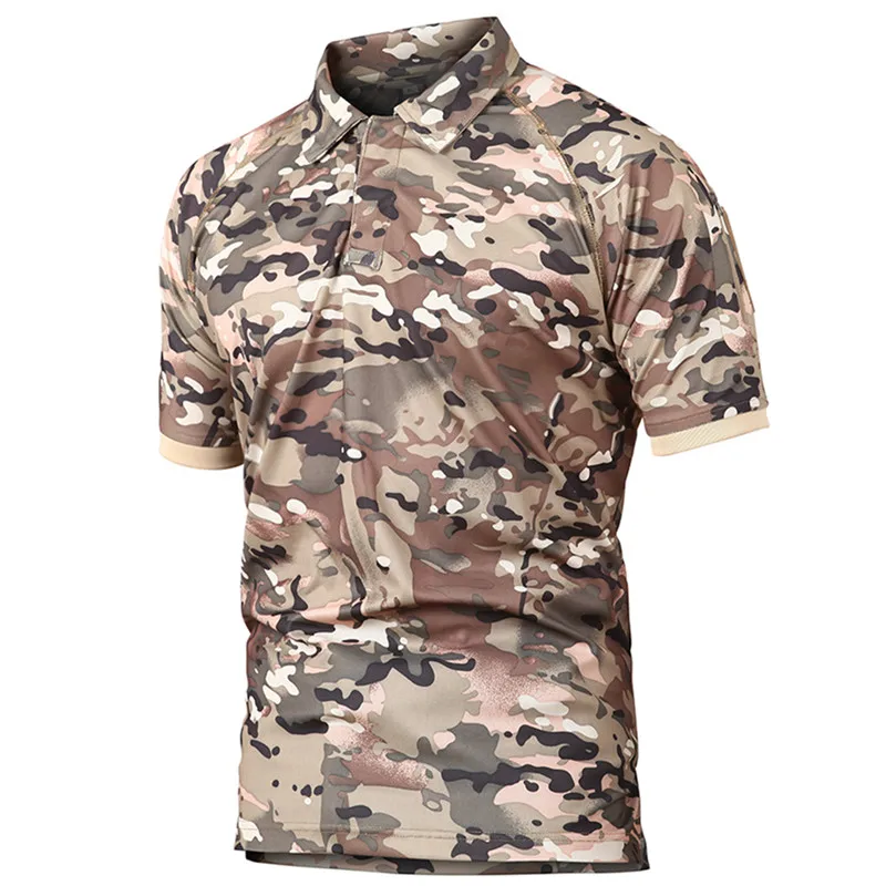 Для мужчин быстросохнущая летняя Военная Униформа мужские Поло рубашка дышащая
