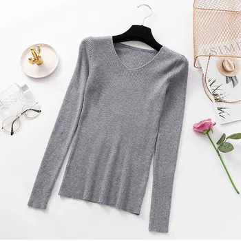 8 Color Autumn Winter Sweater Women V-neck Solid Color Slim Thin Knitted Sweater Pullovers Long Sleeve Tops
8 Color Autumn Winter Sweater Women V-neck Solid Color Slim Thin Knitted Sweater Pullovers Long Sleeve Tops